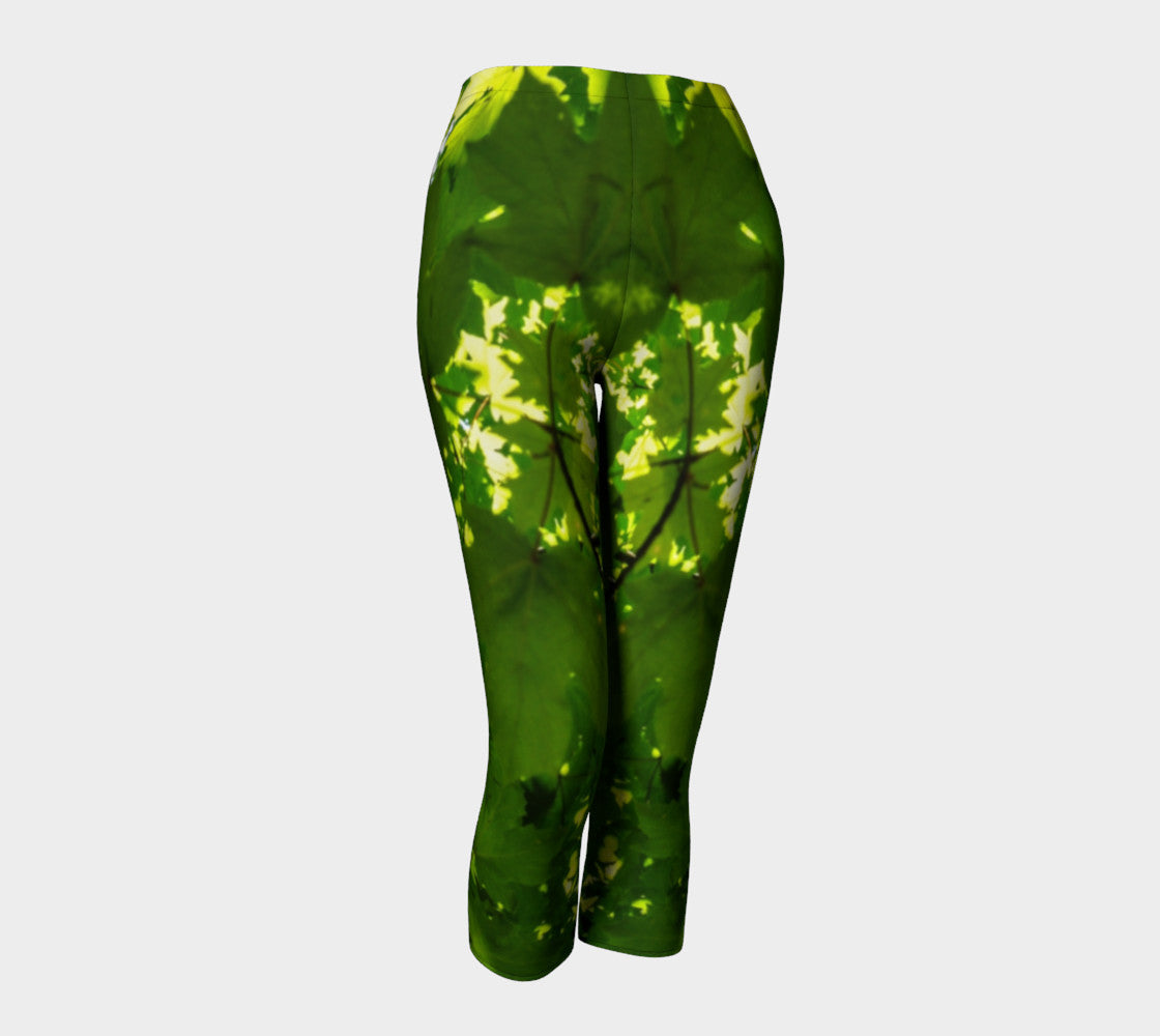 Canopy of Leaves Capris by Roxy Hurtubise front
