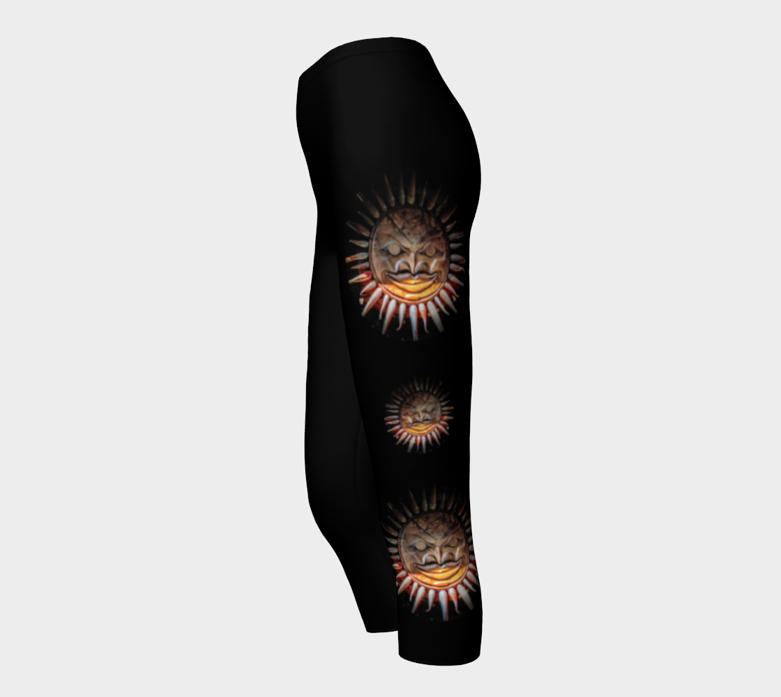Sun Mask Medallions Capris by Roxy Hurtubise side