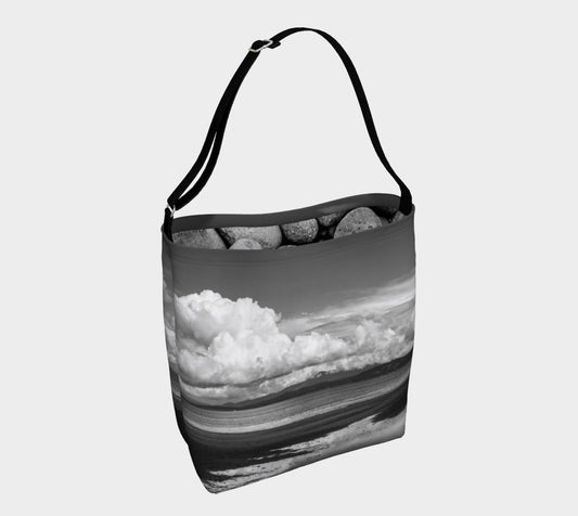 Parksville Beach Day Tote Van Isle Goddess ultimate tote bag!   Adjustable strap for comfort, the tote is made from soft and supple neoprene that stretches to fit whatever you can put in it!  