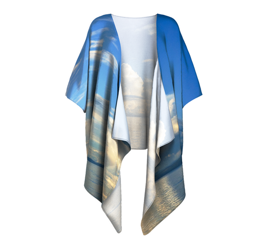 Qualicum Beach Draped Kimono by Van Isle Goddess of Vancouver Island