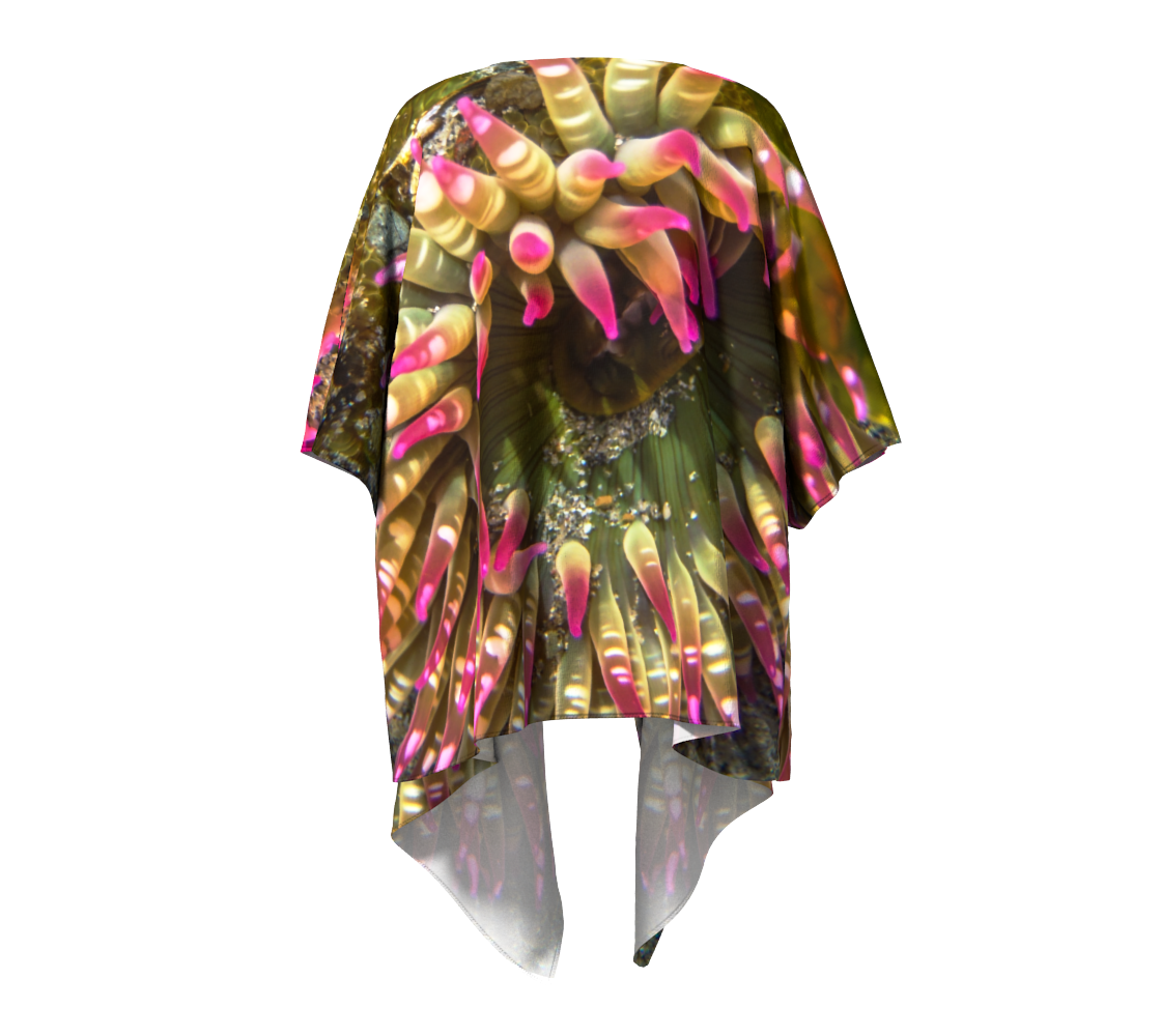 Enchanted Sea Anemone Draped Kimono Back