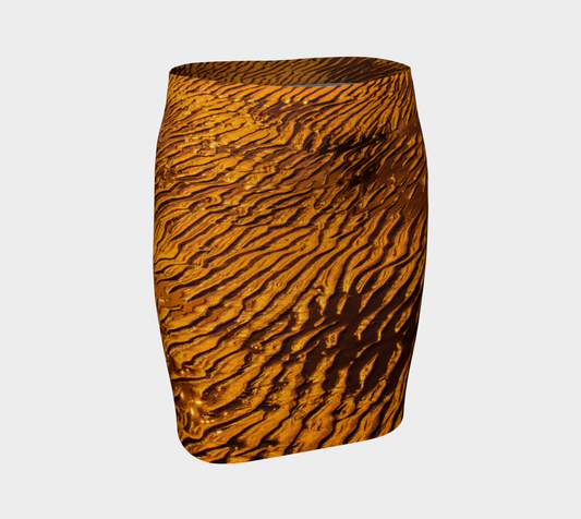 Golden Sand Fitted Skirt by Roxy Hurtubise front