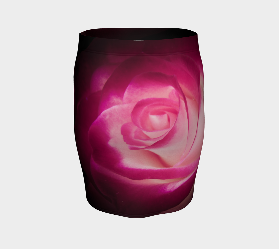 Illuminated Rose Fitted Skirt by Roxy Hurtubise Back
