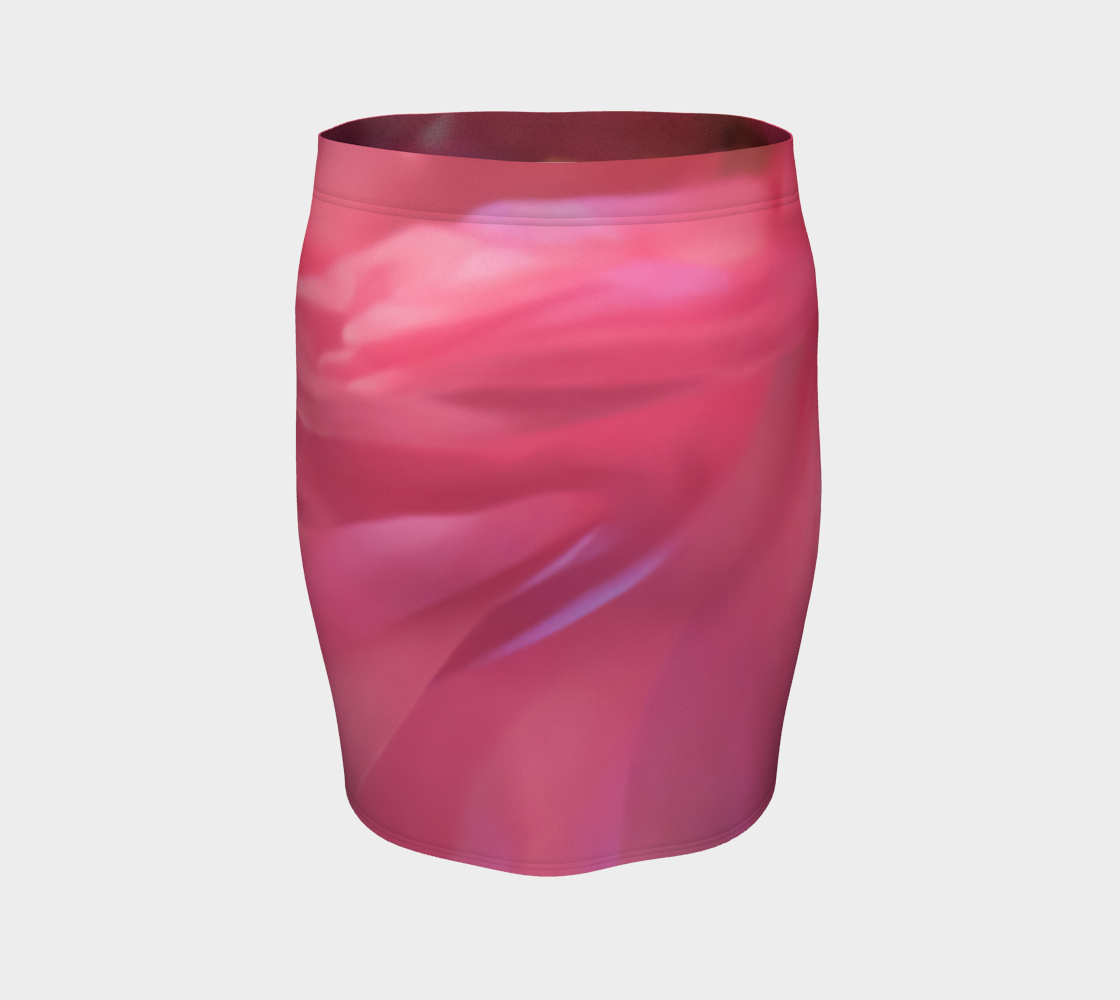 Soft Rose Fitted Skirt by Roxy Hurtubise Back