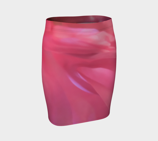 Soft Rose Fitted Skirt by Roxy Hurtubise Front
