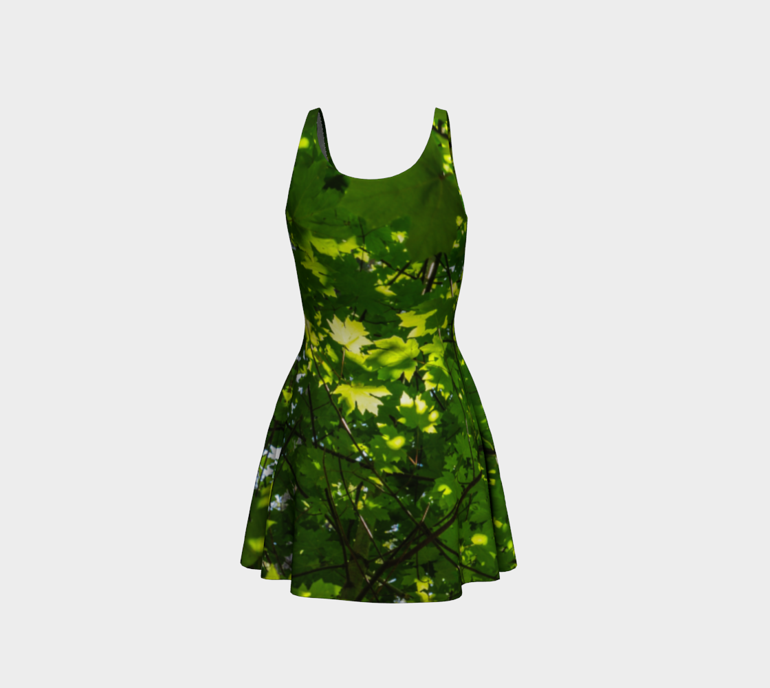 Canopy of Leaves Flare Dress by Roxy Hurtubise back