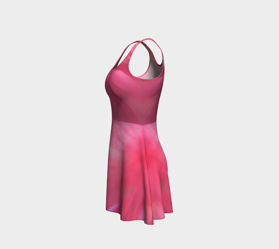Soft Rose Flare Dress by Roxy Hurtubise left side