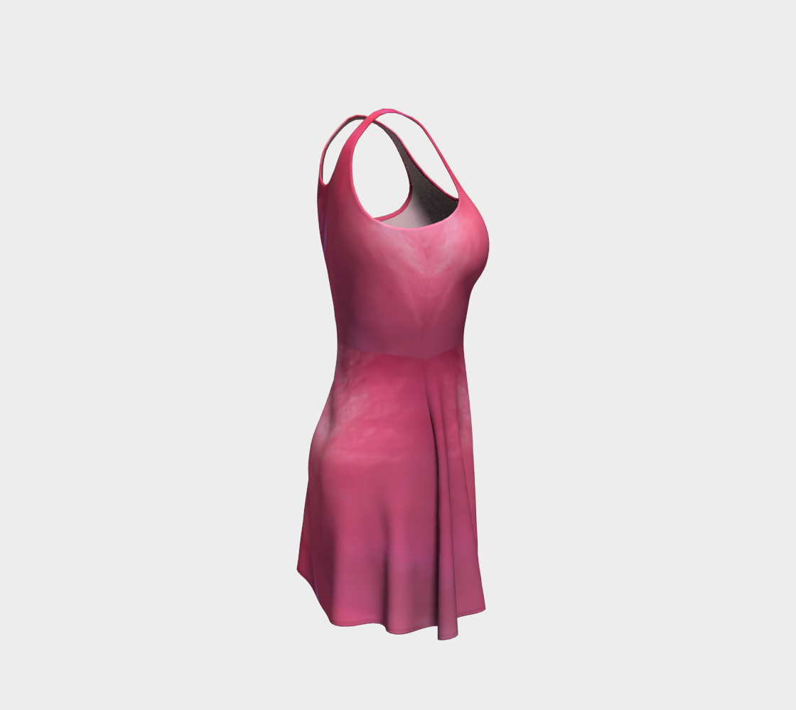 Soft Rose Flare Dress by Roxy Hurtubise right side