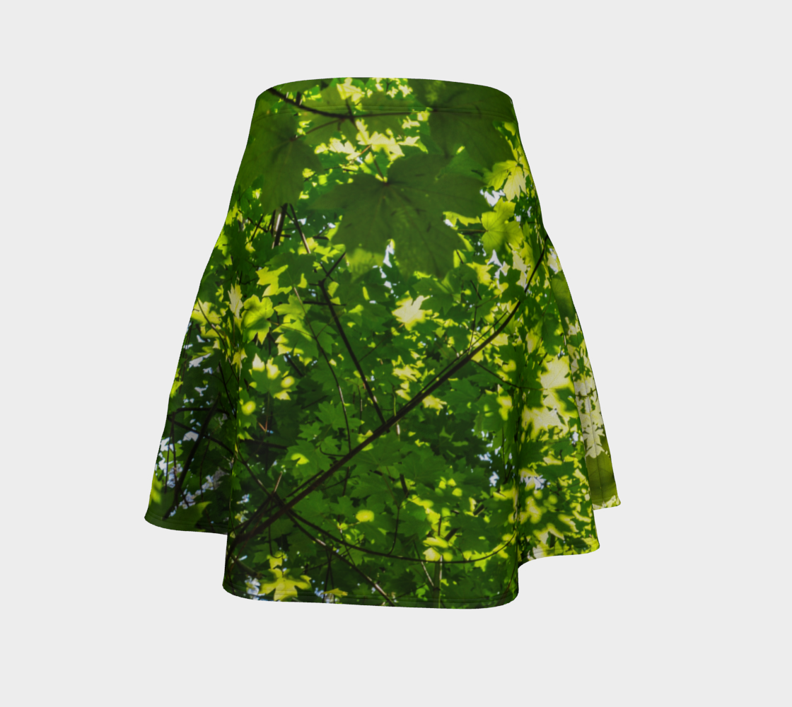 Canopy of Leaves Flare Skirt by Roxy Hurtubise  Back