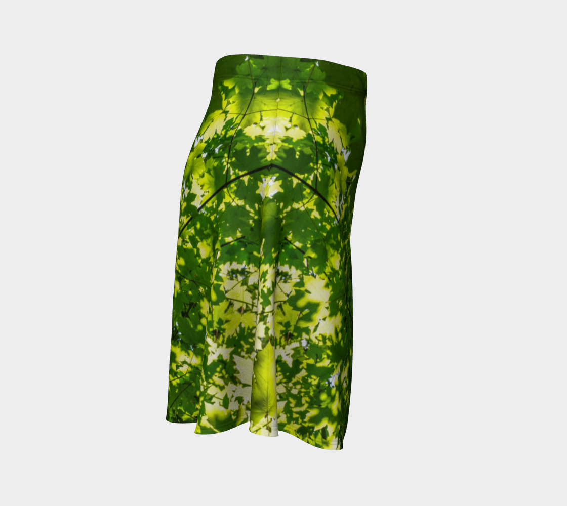 Canopy of Leaves Flare Skirt by Roxy Hurtubise  Right Side