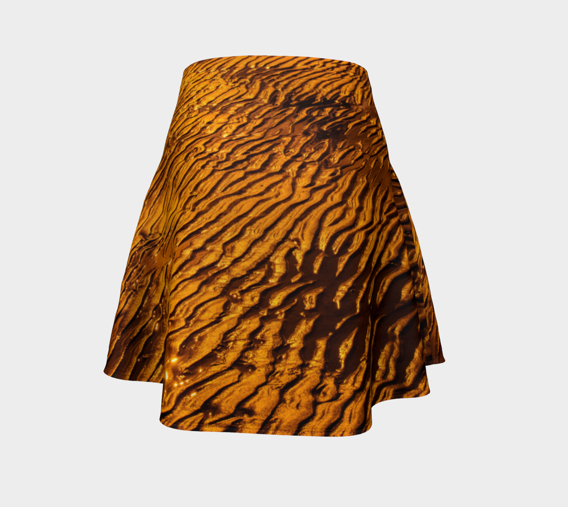 Golden Sand Flare Skirt by Roxy Hurtubise Back