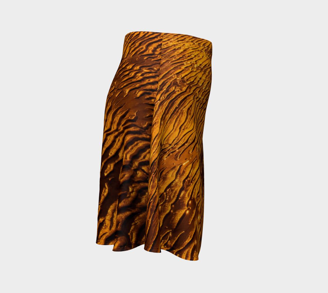Golden Sand Flare Skirt by Roxy Hurtubise Right Side