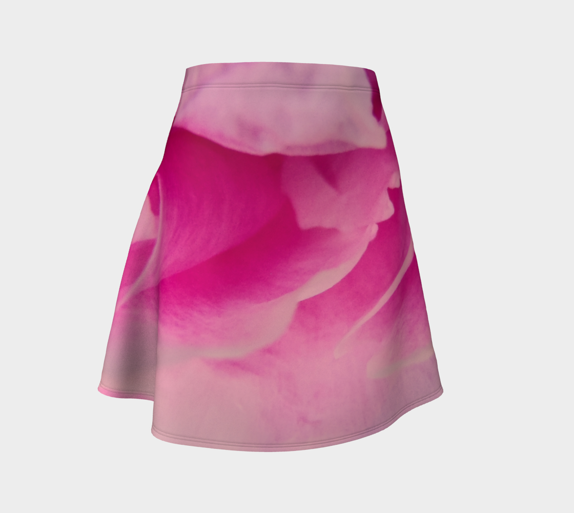 Rose Petal Kiss Flare Skirt by Roxy Hurtubise Front
