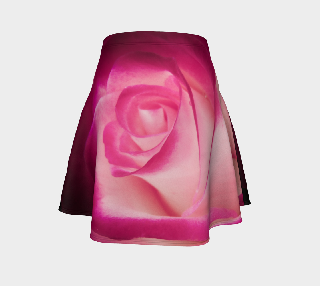 Illuminated Rose Flare Skirt by Roxy Hurtubise Back
