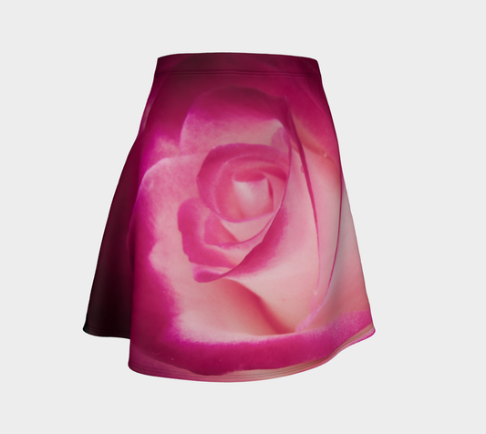 Illuminated Rose Flare Skirt by Roxy Hurtubise Front
