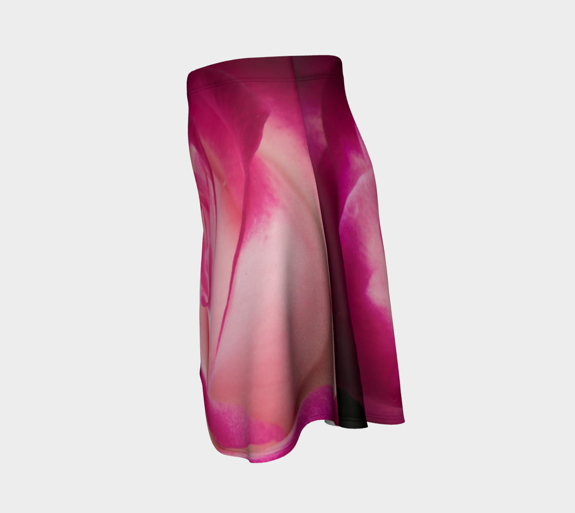 Illuminated Rose Flare Skirt by Roxy Hurtubise Left Side
