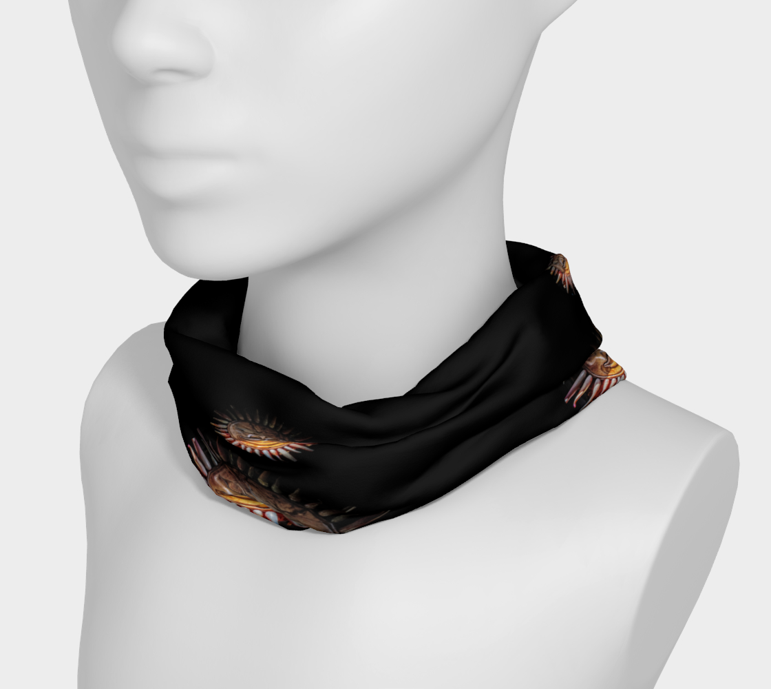 Sun Mask Headband by Roxy Hurtubise VanIsleGoddess.Com neck