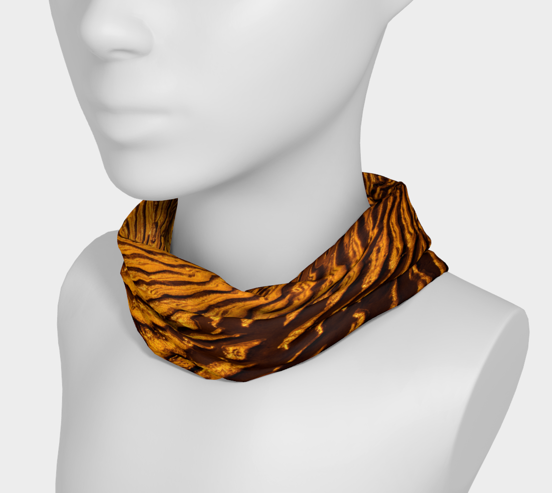 Golden Sand Headband worn around the neck by Roxy Hurtubise VanIsleGoddess.Com