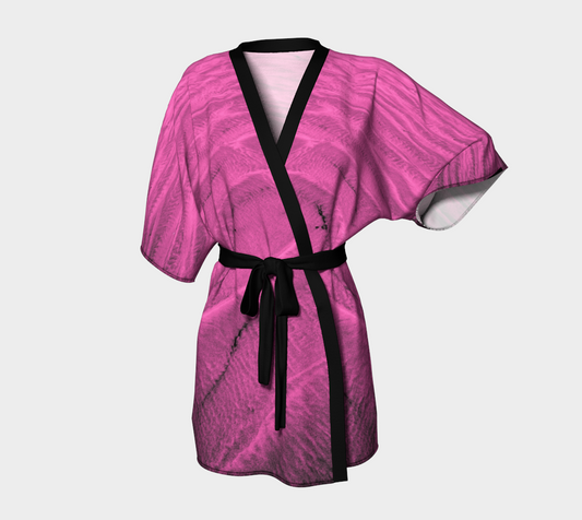 Pink Sand Kimono Robe by Van Isle Goddess of Vancouver Island