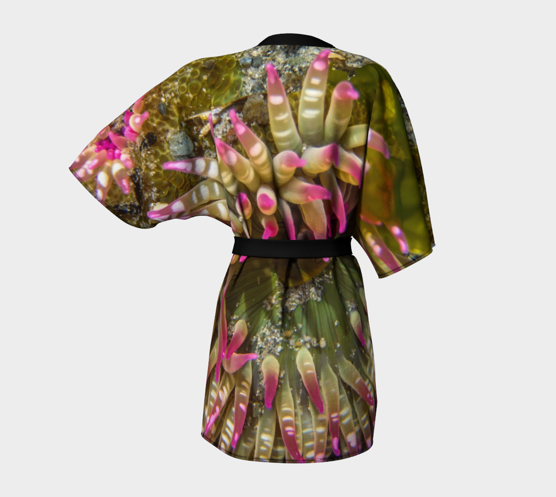 Enchanted Sea Anemone Kimono Robe Back