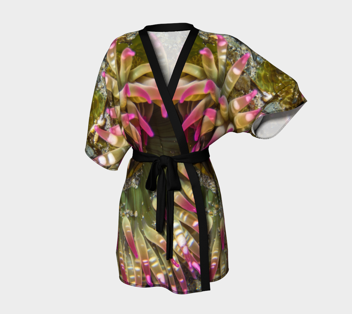 Enchanted Sea Anemone Kimono Robe Front