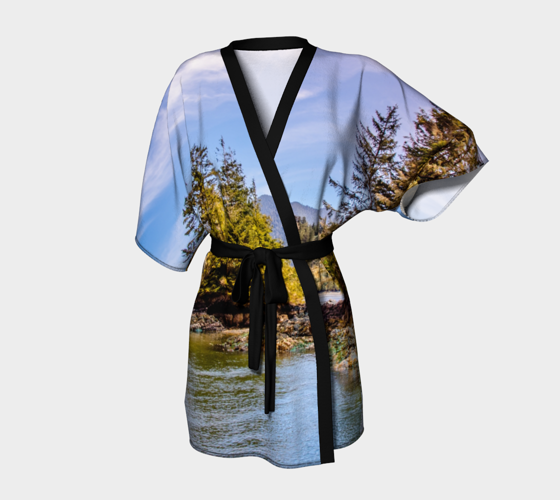 Tofino Inlet Kimono Robe by Van Isle Goddess of Vancouver Island