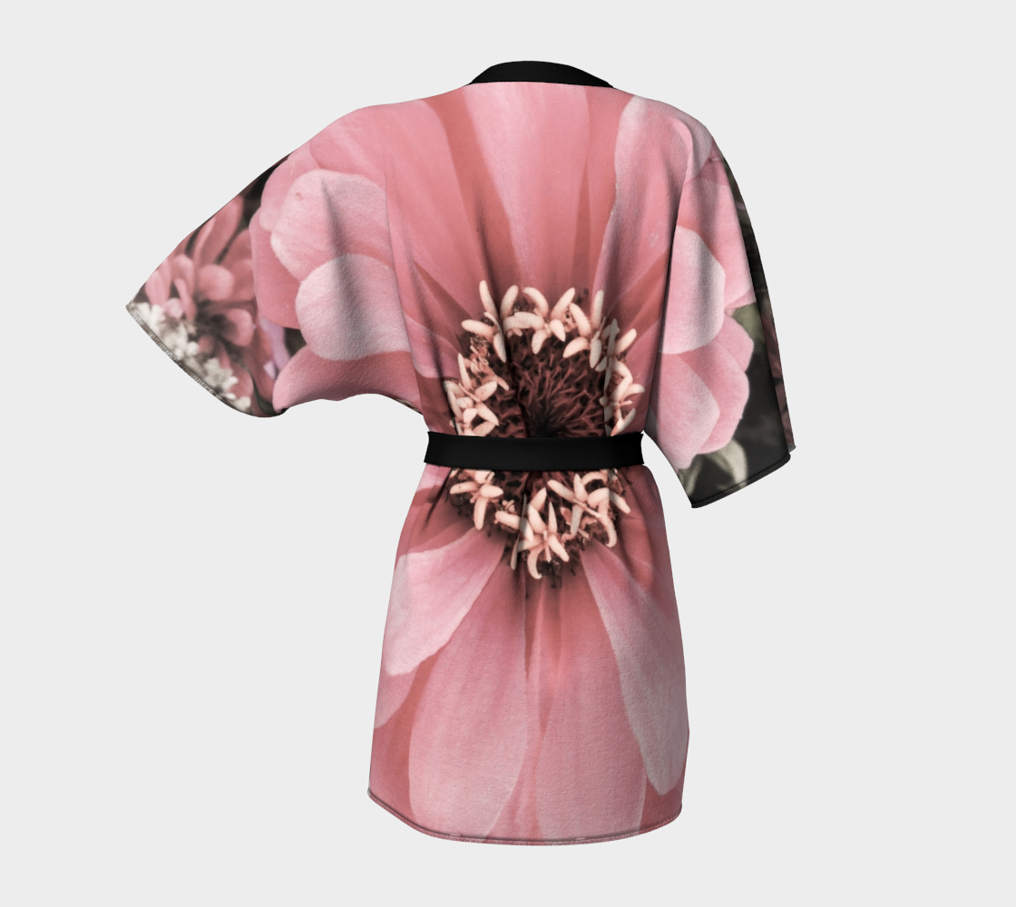 Floral Delight Kimono Robe Back by www.VanIsleGoddess.Com
