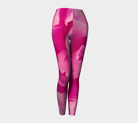 Pink Petal Leggings by Van Isle Goddess of Vancouver Island