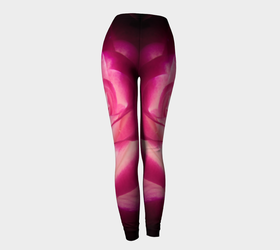 Illuminated Rose Leggings Back