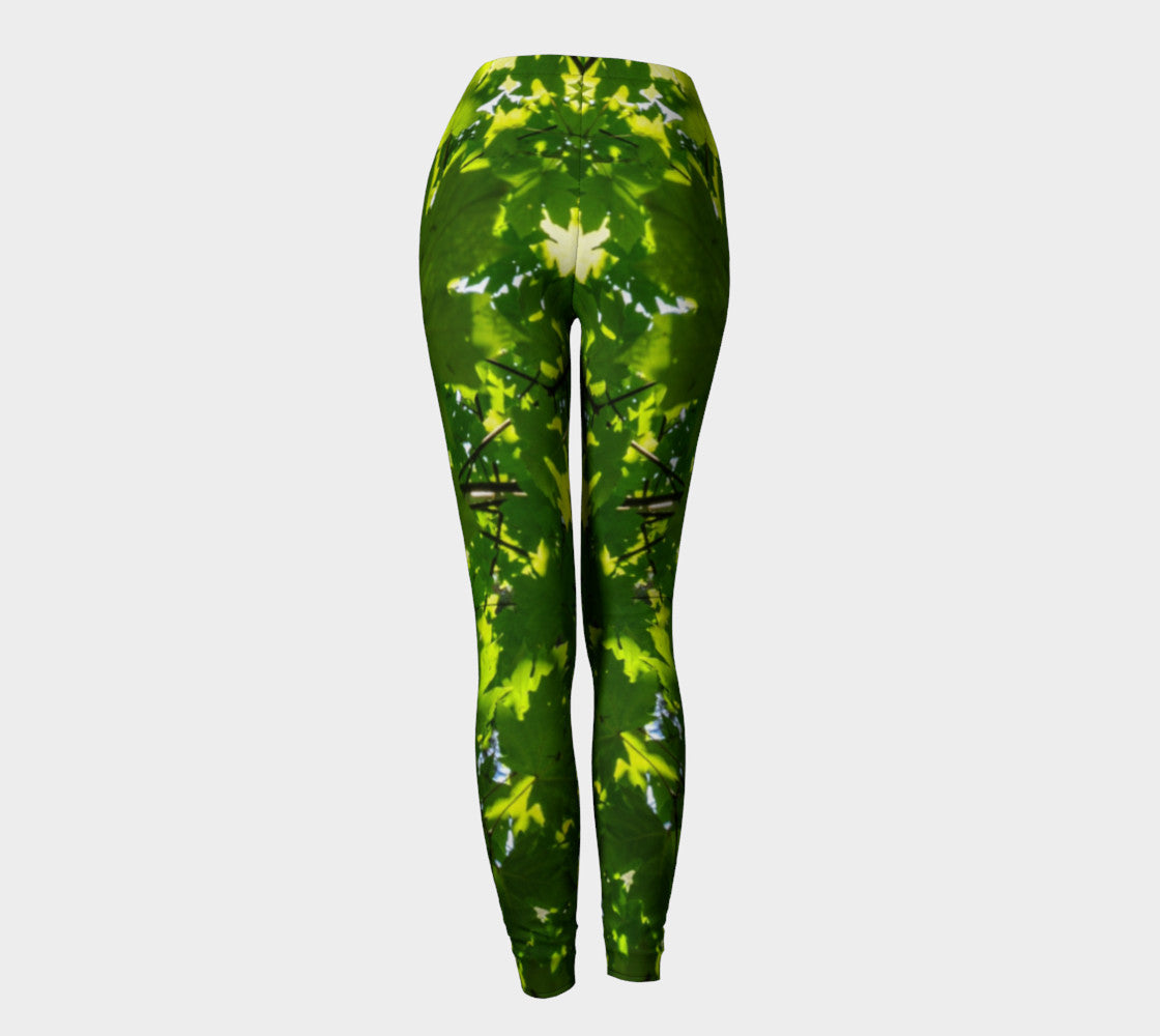 Canopy of Leaves Leggings by Roxy Hurtubise VanIsleGoddess.Com