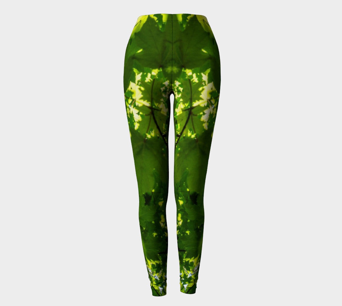 Canopy of Leaves Leggings by Roxy Hurtubise VanIsleGoddess.Com