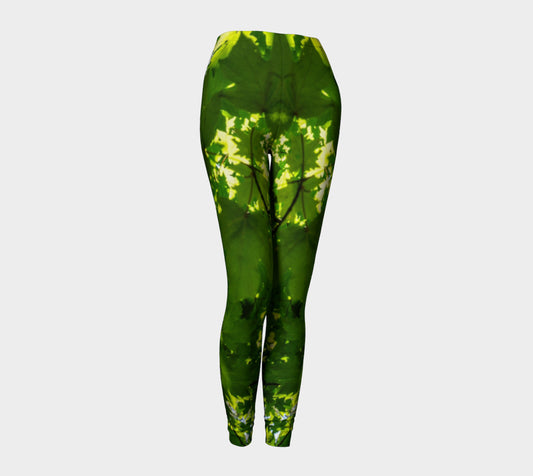 Canopy of Leaves Leggings by Roxy Hurtubise VanIsleGoddess.Com