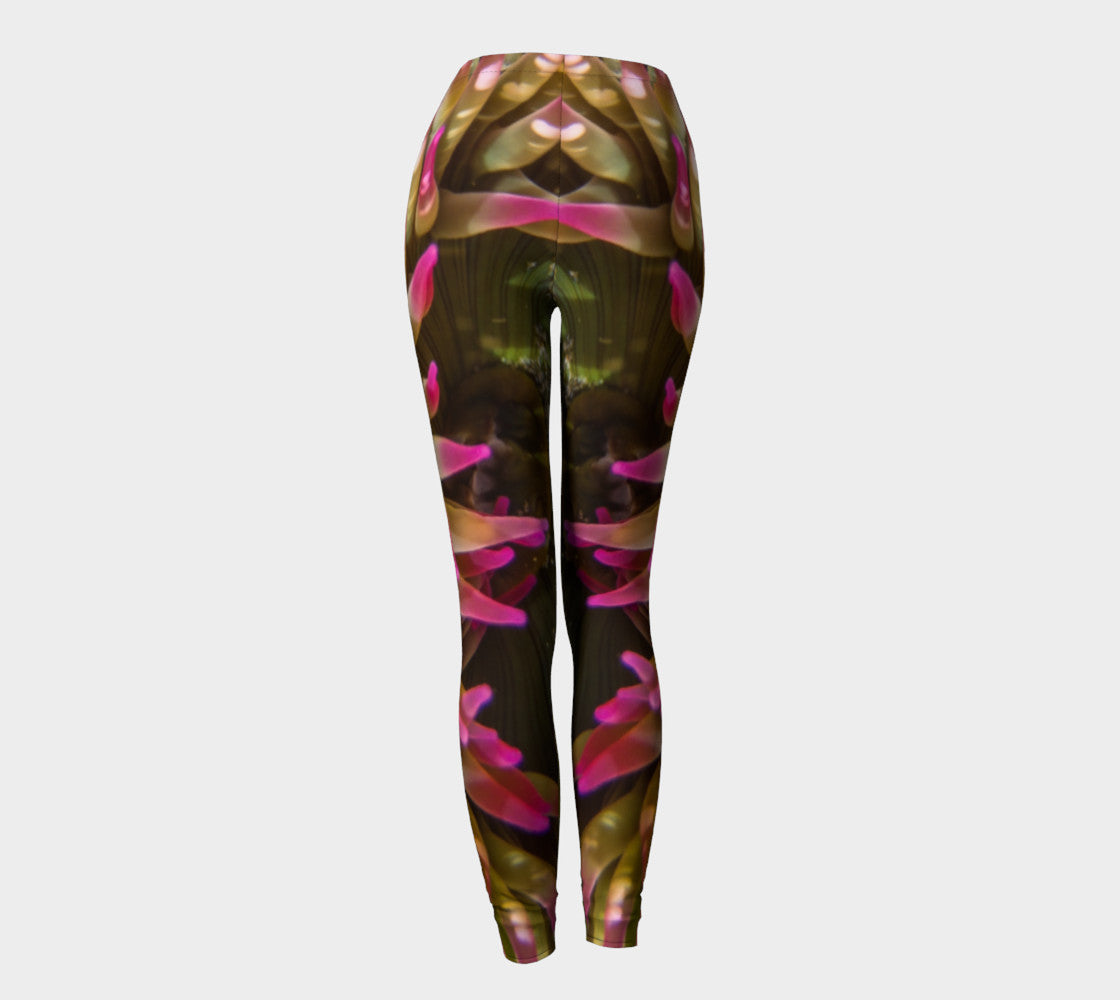 Enchanted Sea Anemone Leggings by Roxy Hurtubise back