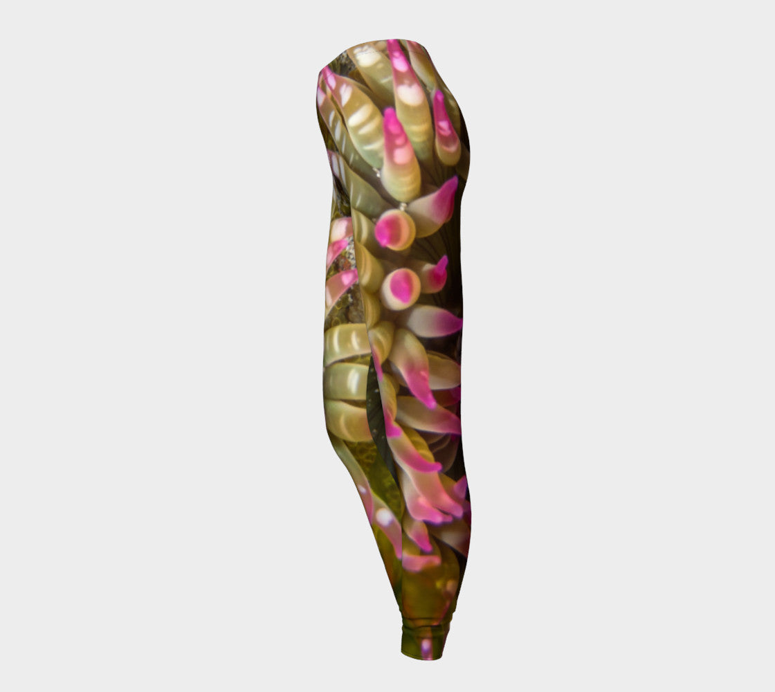 Enchanted Sea Anemone Leggings by Roxy Hurtubise side