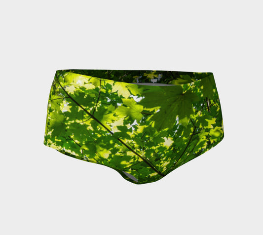 Canopy of Leaves Mini Shorts by Roxy Hurtubise vanislegoddess.com front