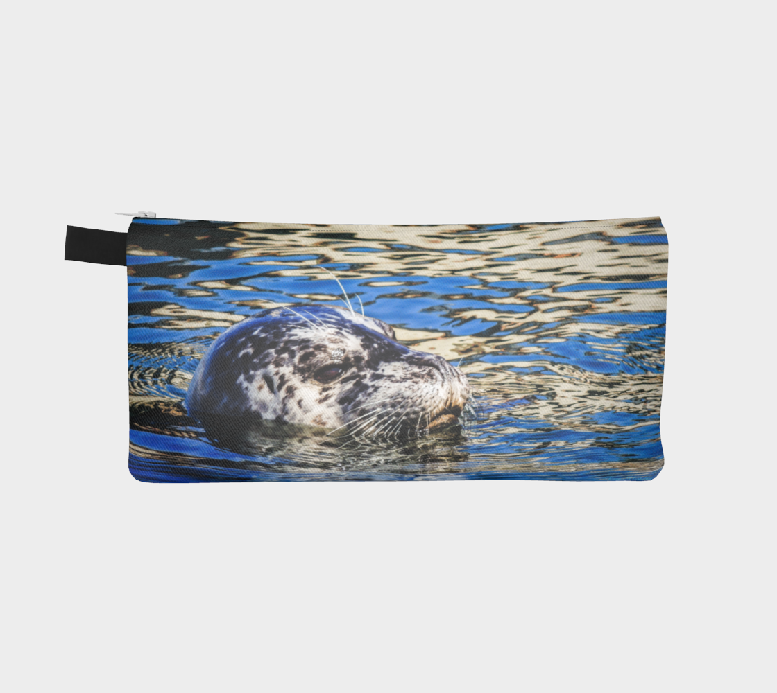 Seal of Blue multi use storage pencil case by Roxy Hurtubise reverse side