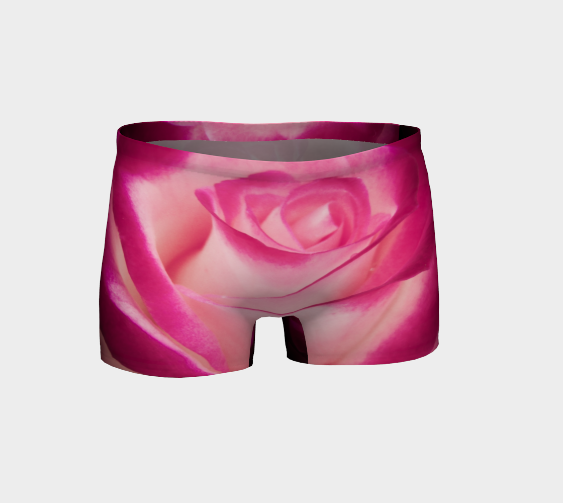 Illuminated Rose Shorts Front by www.VanIsleGoddess.Com
