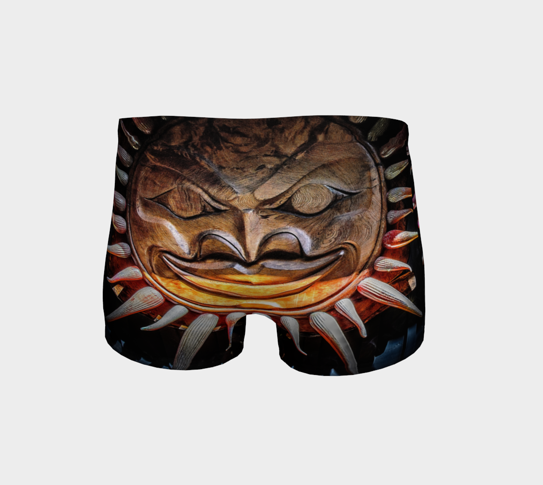 Sun Mask Totem Shorts Back