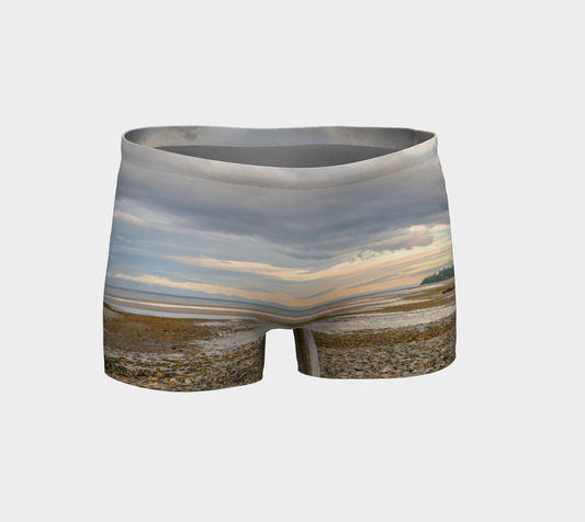 Miracle Beach Shorts Front by Van Isle Goddess of Vancouver Island