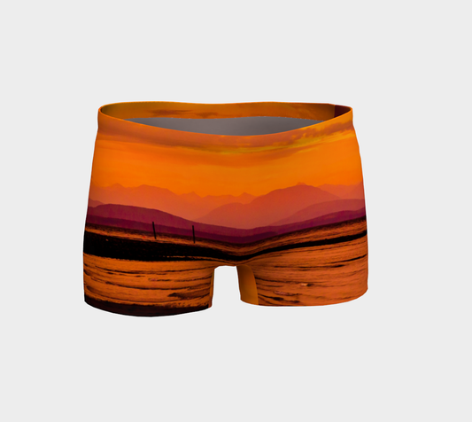 Saratoga Sunset Vancouver Island Shorts by Van Isle Goddess