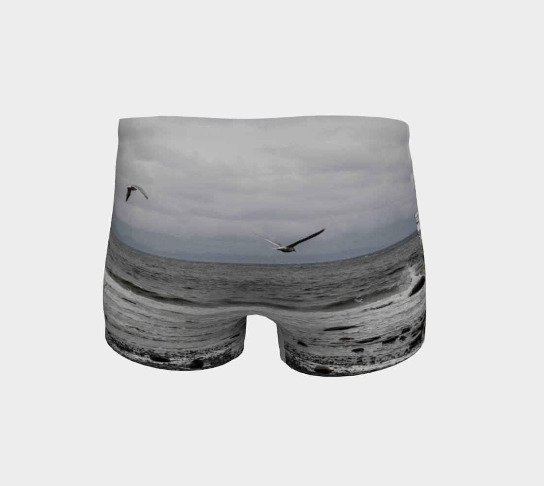Gray Day Qualicum Beach Shorts Back