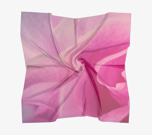 Rose Petal Kiss Square Scarf  Wear as a scarf or a shawl, use for home decor as a wall hanging, also makes a fabulous Wedding Party Gifts!    Artwork printed on 100% polyester lightweight fabric.  Choose from three different fabrics polychiffon, satin charmeuse and matte crepe.  Machined baby rolled edge hem finish.  Choose from 3 sizes:    16" x 16"  Perfect size for Men's Pocket Square  26" x 26"  36" x 36" by vaniselgoddess.com