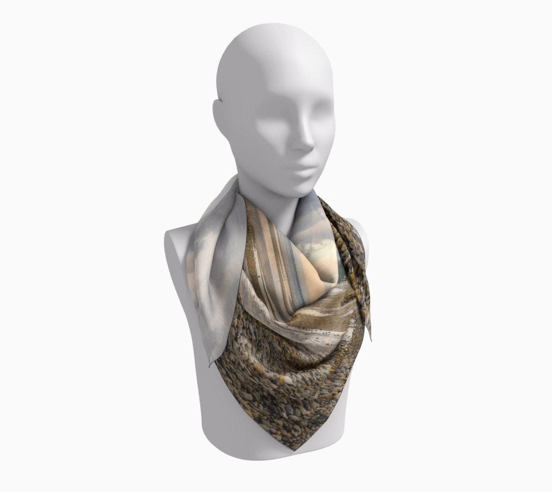 36 inch Square Scarf Worn around the neck by vanislegoddess.com