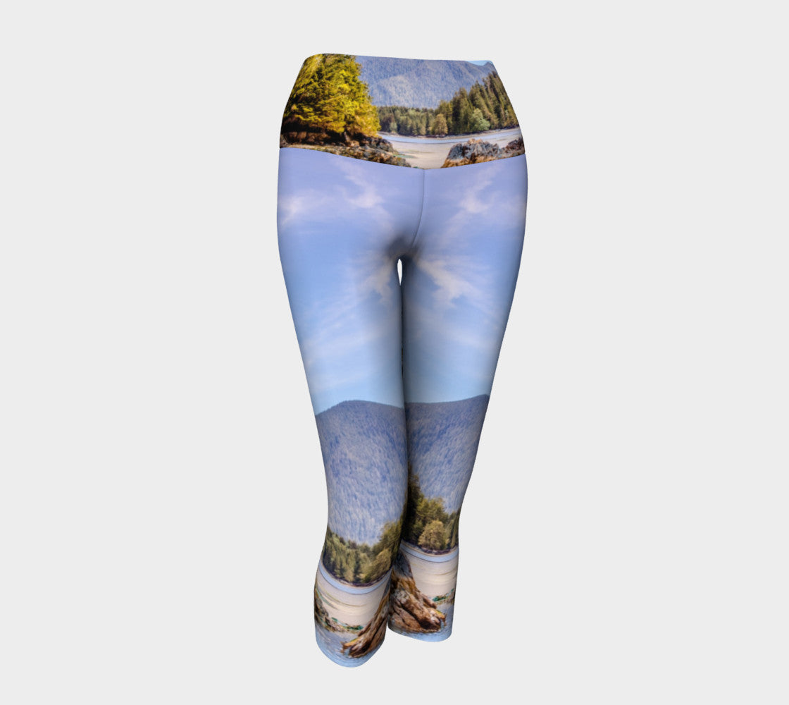 Tofino Inlet Yoga Capris by Roxy Hurtubise VanIsleGoddess.Com Front