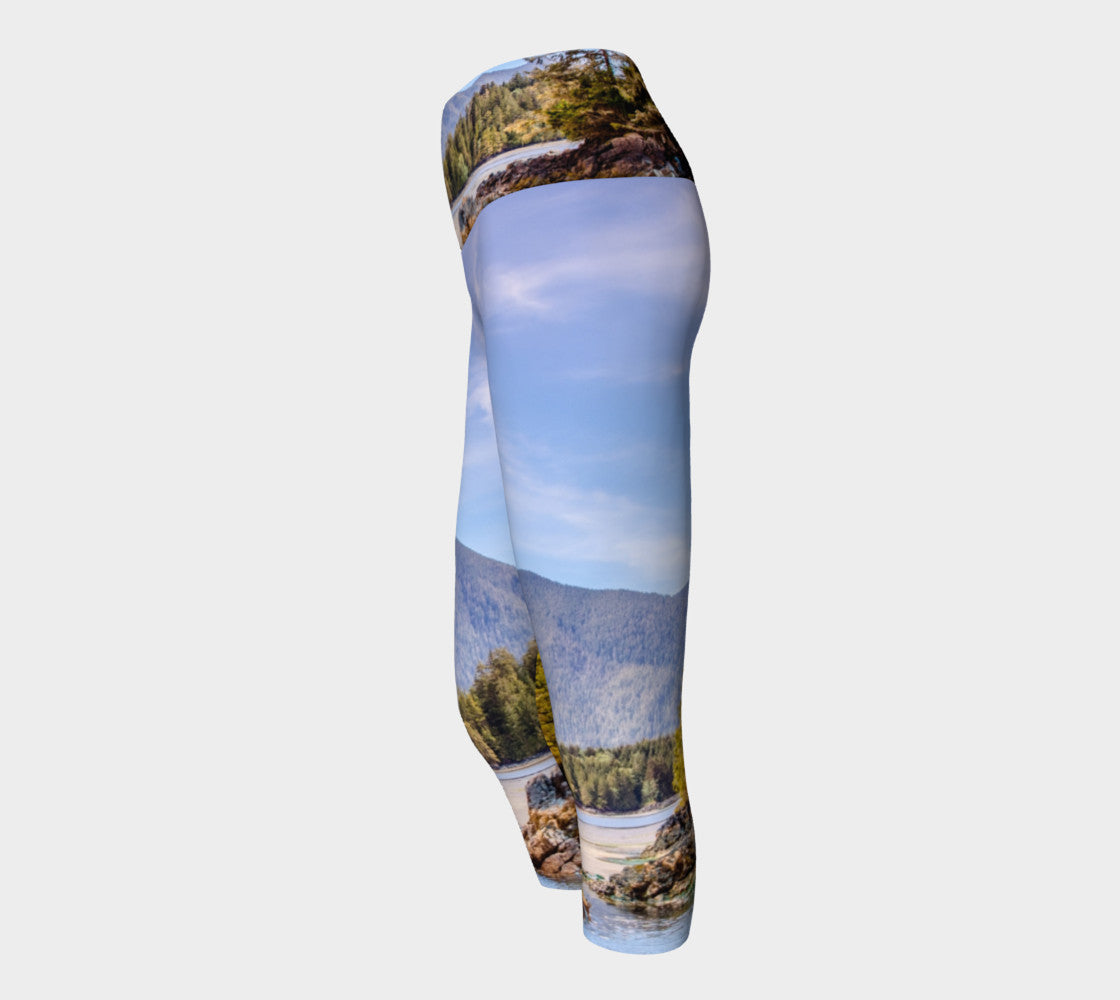 Tofino Inlet Yoga Capris by Roxy Hurtubise VanIsleGoddess.Com Side