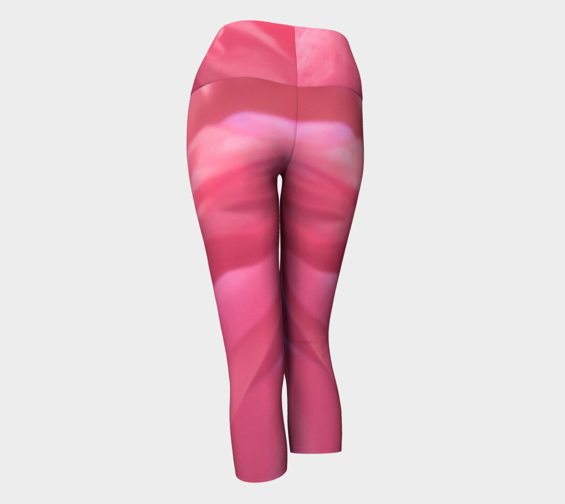 Soft Rose Yoga Capris by Roxy Hurtubise VanIsleGoddess.Com Back