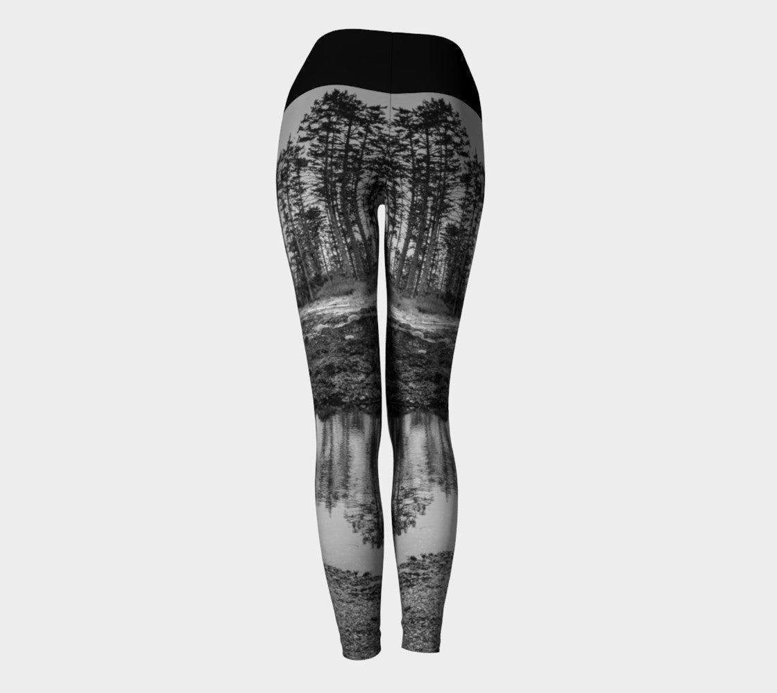 Big Beach Ucluelet Yoga Leggings by Roxy Hurtubise VanIsleGoddess.com back
