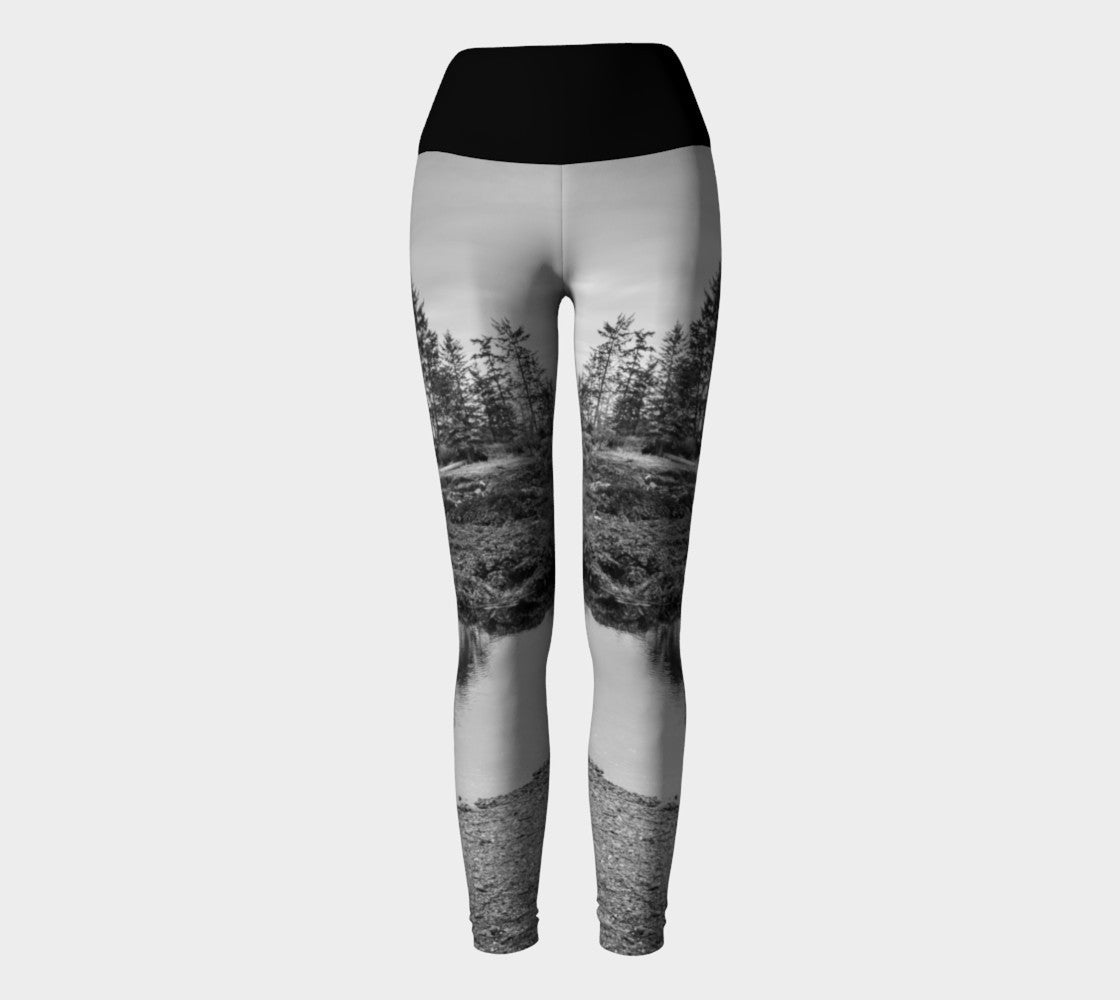 Big Beach Ucluelet Yoga Leggings by Roxy Hurtubise VanIsleGoddess.com Full Front