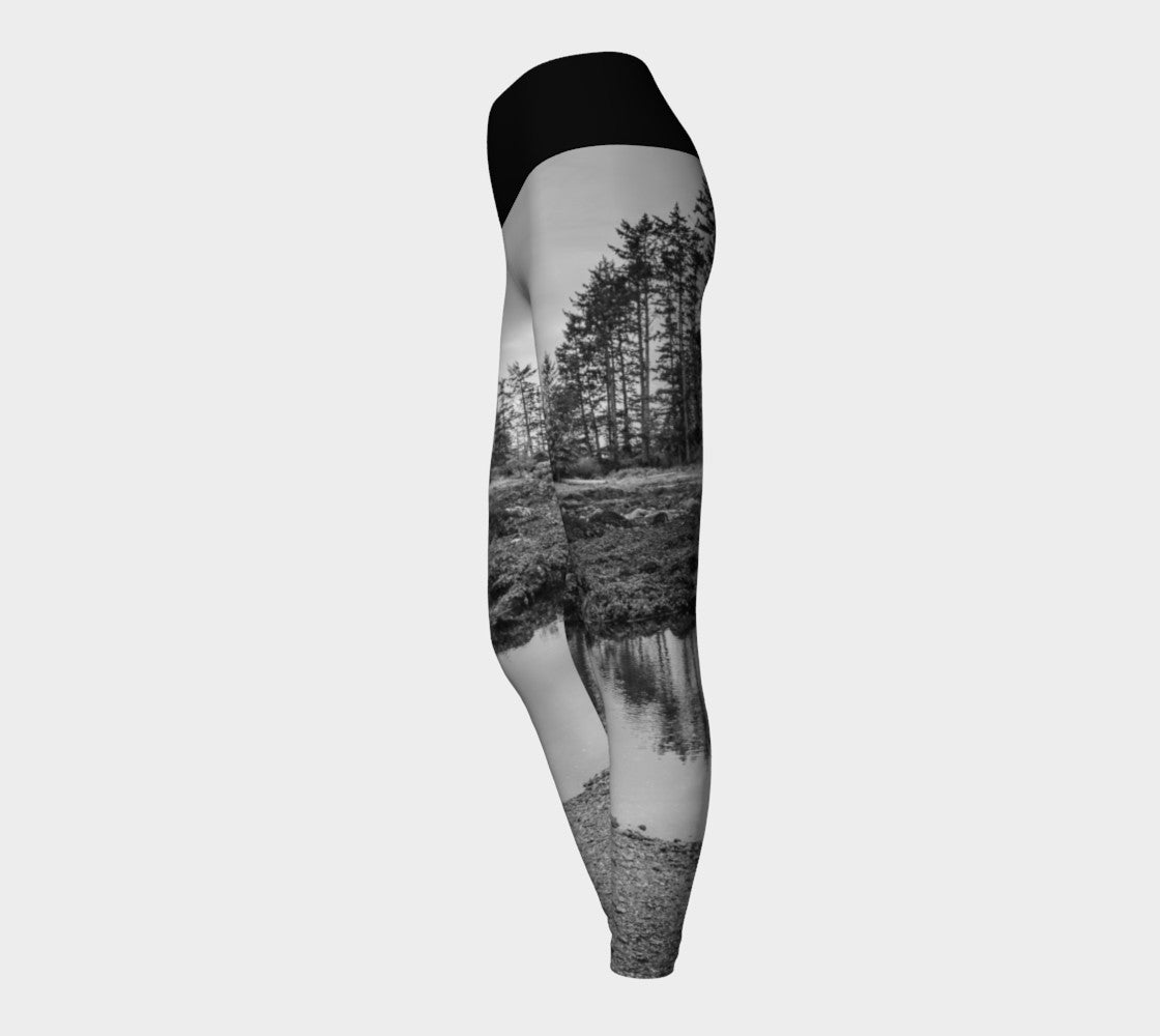Big Beach Ucluelet Yoga Leggings by Roxy Hurtubise VanIsleGoddess.com Side