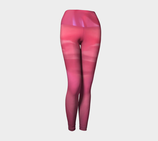 Soft Rose Yoga Leggings by Roxy Hurtubise VanIsleGoddess.Com Front